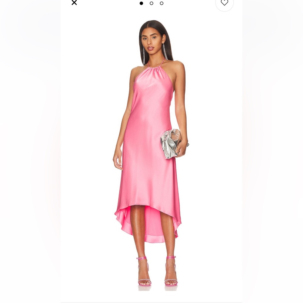 Alice + Olivia Halterneck Rayni Dress in Primrose